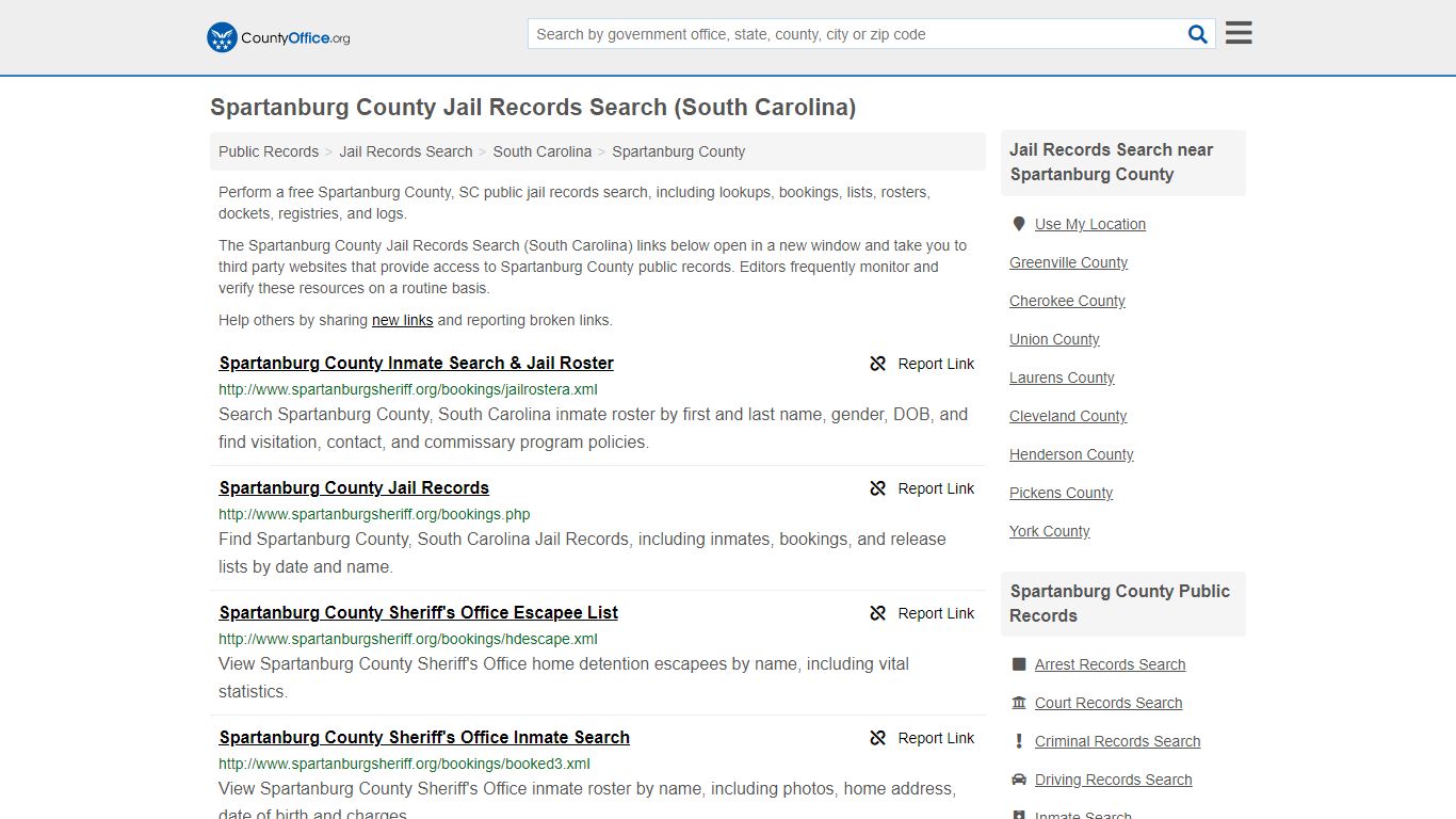 Jail Records Search - Spartanburg County, SC (Jail Rosters ...